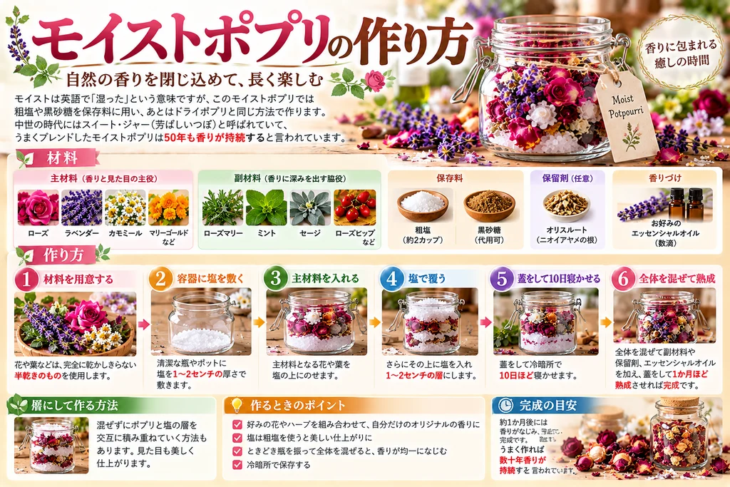 モイストポプリの作り方を解説