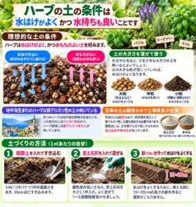 ハーブの土の条件