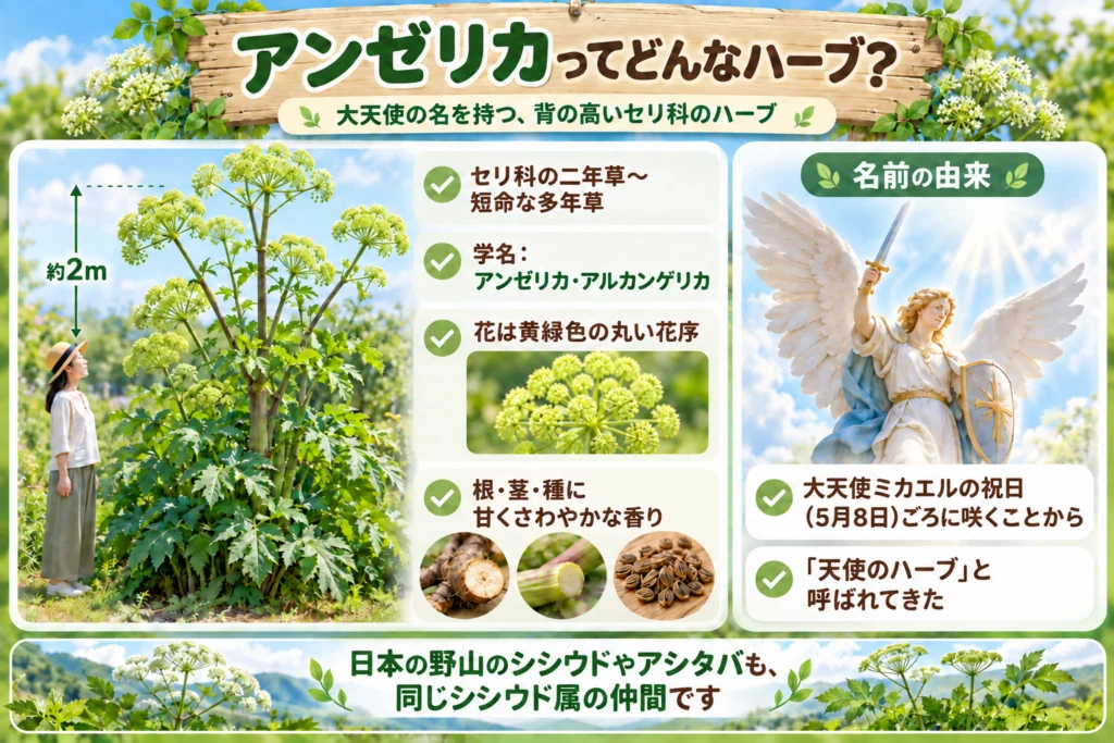 アンゼリカ（アンジェリカ）とは？天使のハーブの特徴