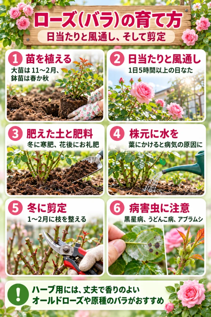 ローズ(バラ)の育て方