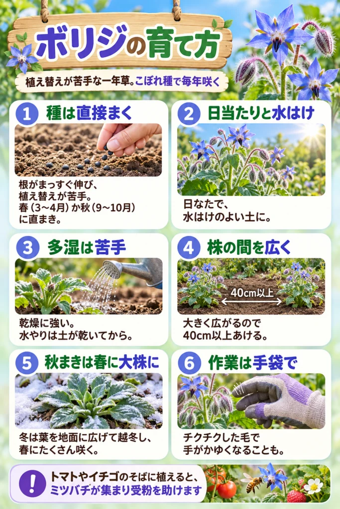 ボリジの育て方