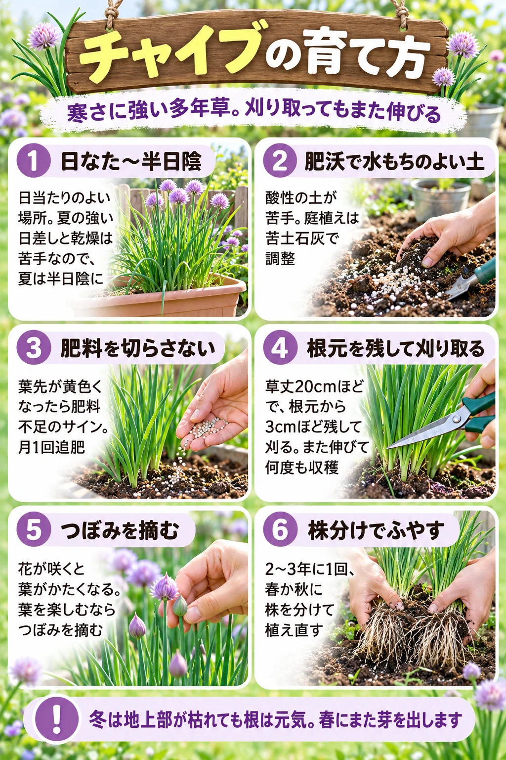 チャイブ 育て 方
