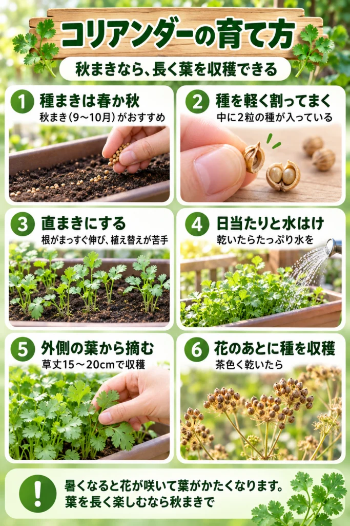 コリアンダーの育て方