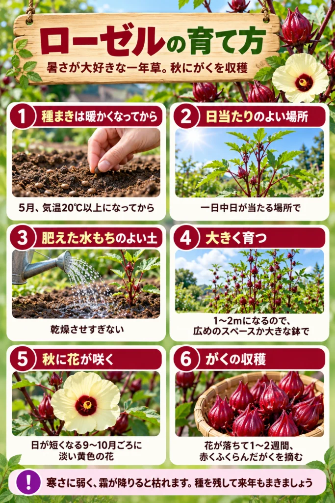 ハイビスカス(ローゼル)の育て方