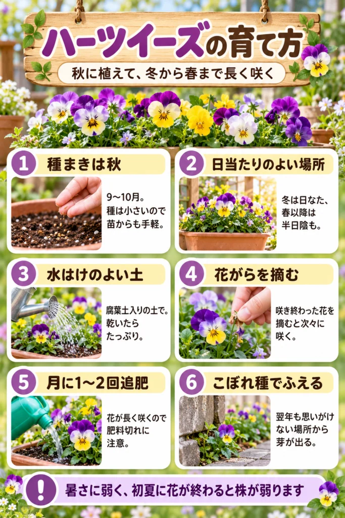 ハーツイーズの育て方