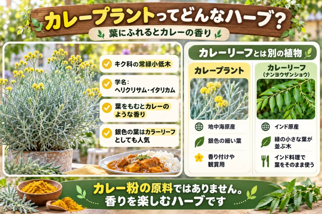 カレープラントとは?カレーの香りの葉とカレーリーフとの違い