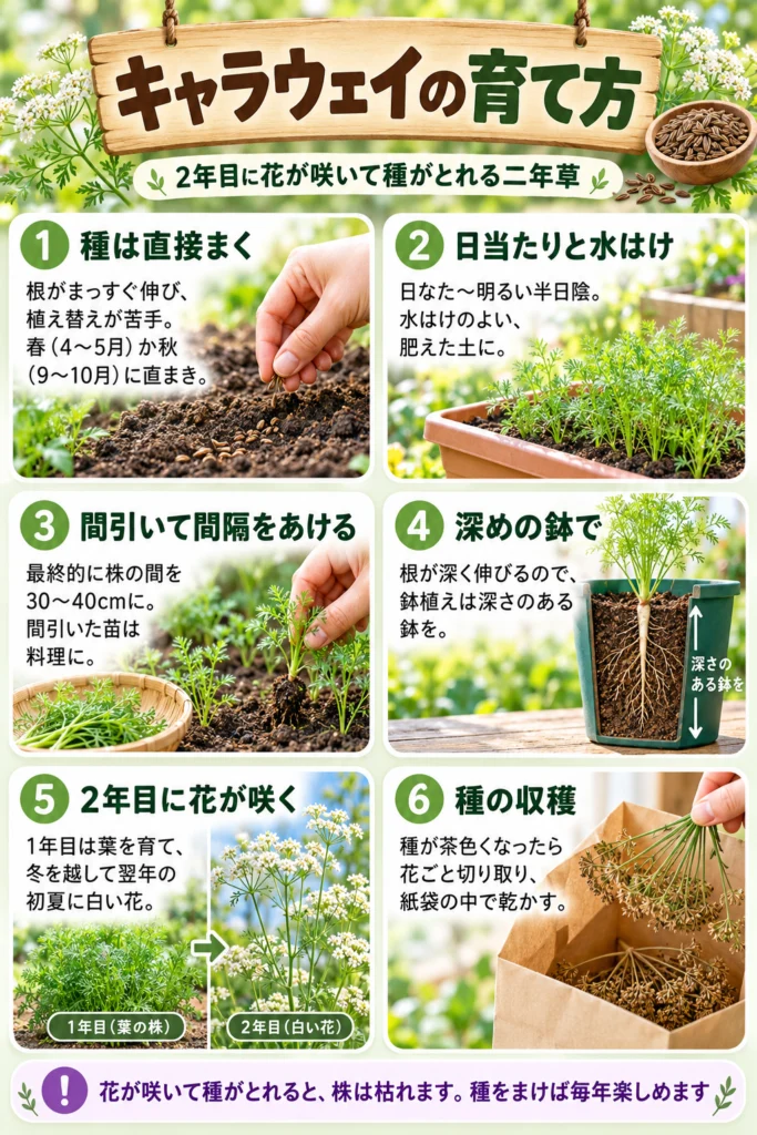 キャラウェイの育て方