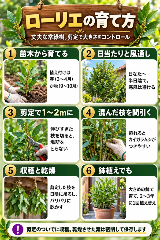 ローリエ（月桂樹）の育て方