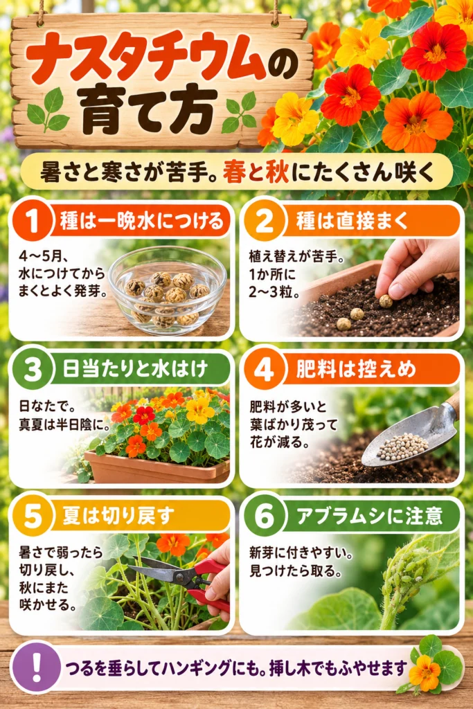 ナスタチウムの育て方