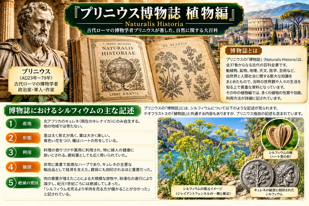 プリニウスの『博物誌』を題材にした既存解説図