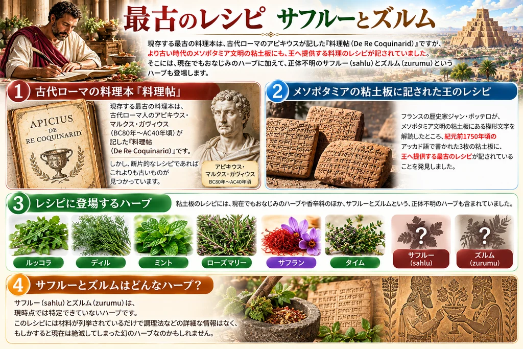 古代の料理記録を題材にした既存解説図