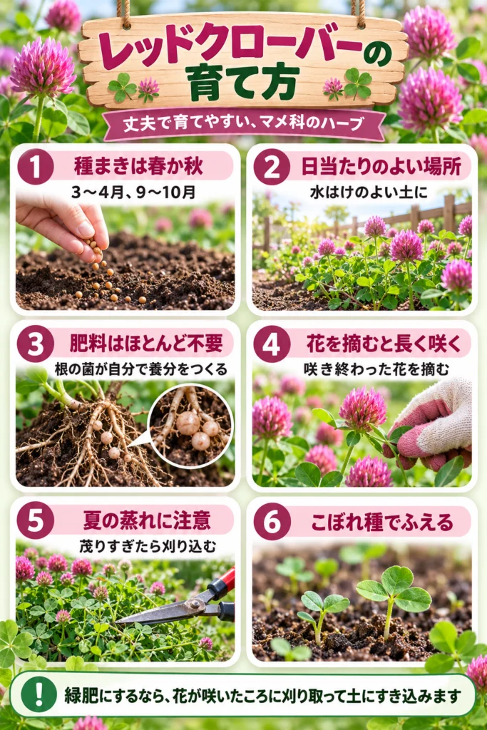 レッドクローバーの育て方