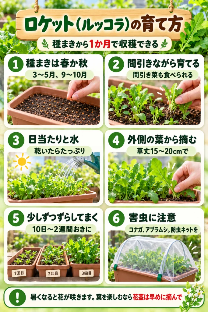 ロケット（ルッコラ）の育て方