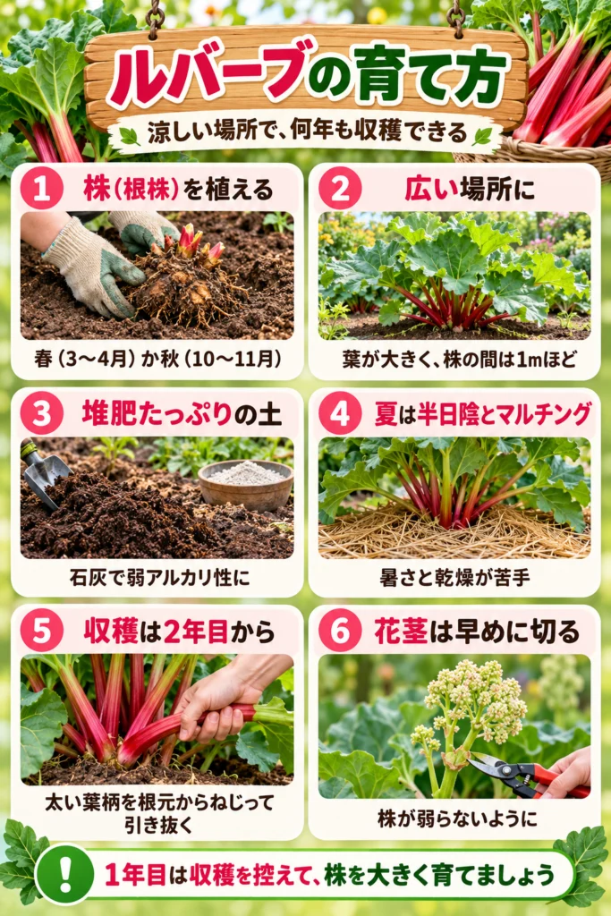 ルバーブの育て方