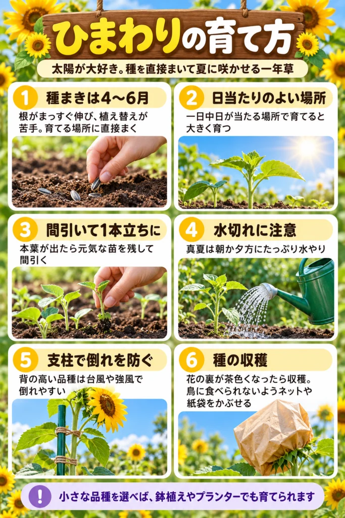 サンフラワー（ひまわり）の育て方