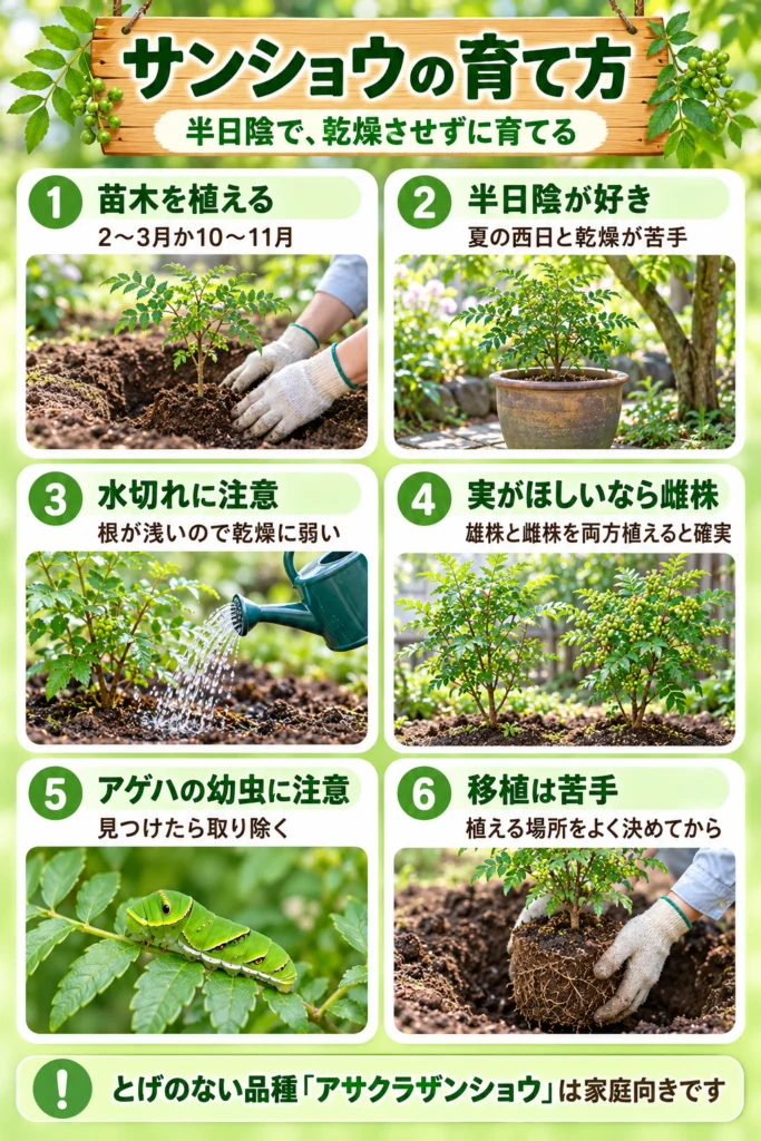 サンショウの育て方