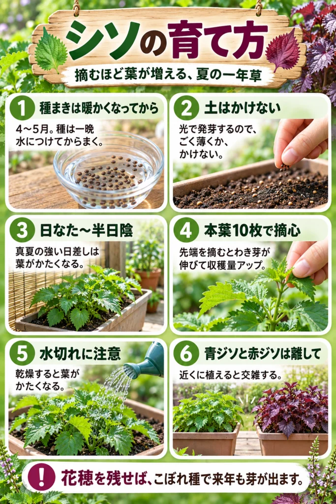 シソ（紫蘇）の育て方