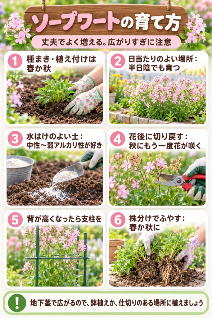 ソープワートの育て方