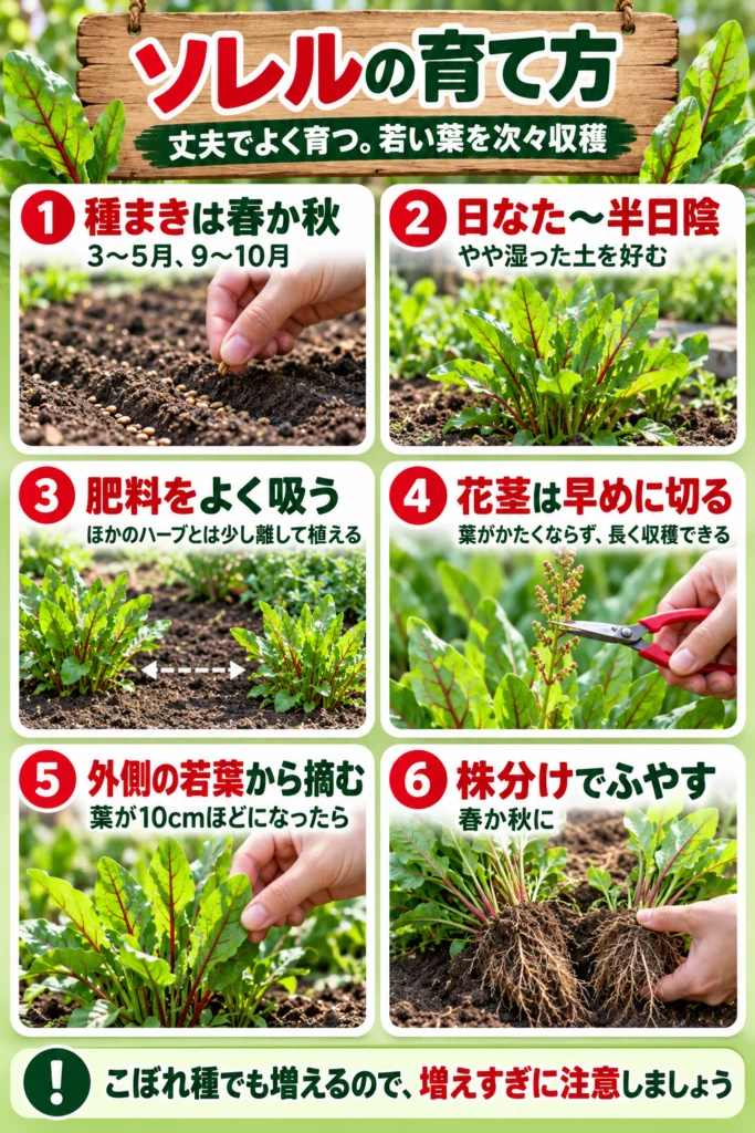ソレルの育て方