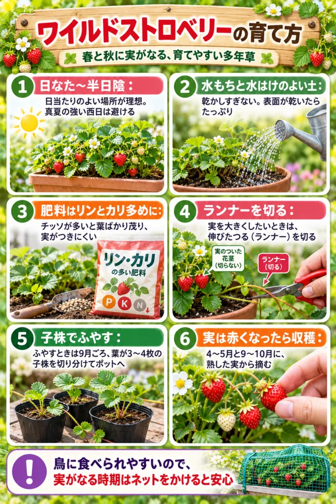 ワイルドストロベリーの育て方